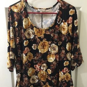 Floral dolman top